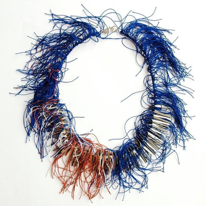 Blue Brown Desert necklace